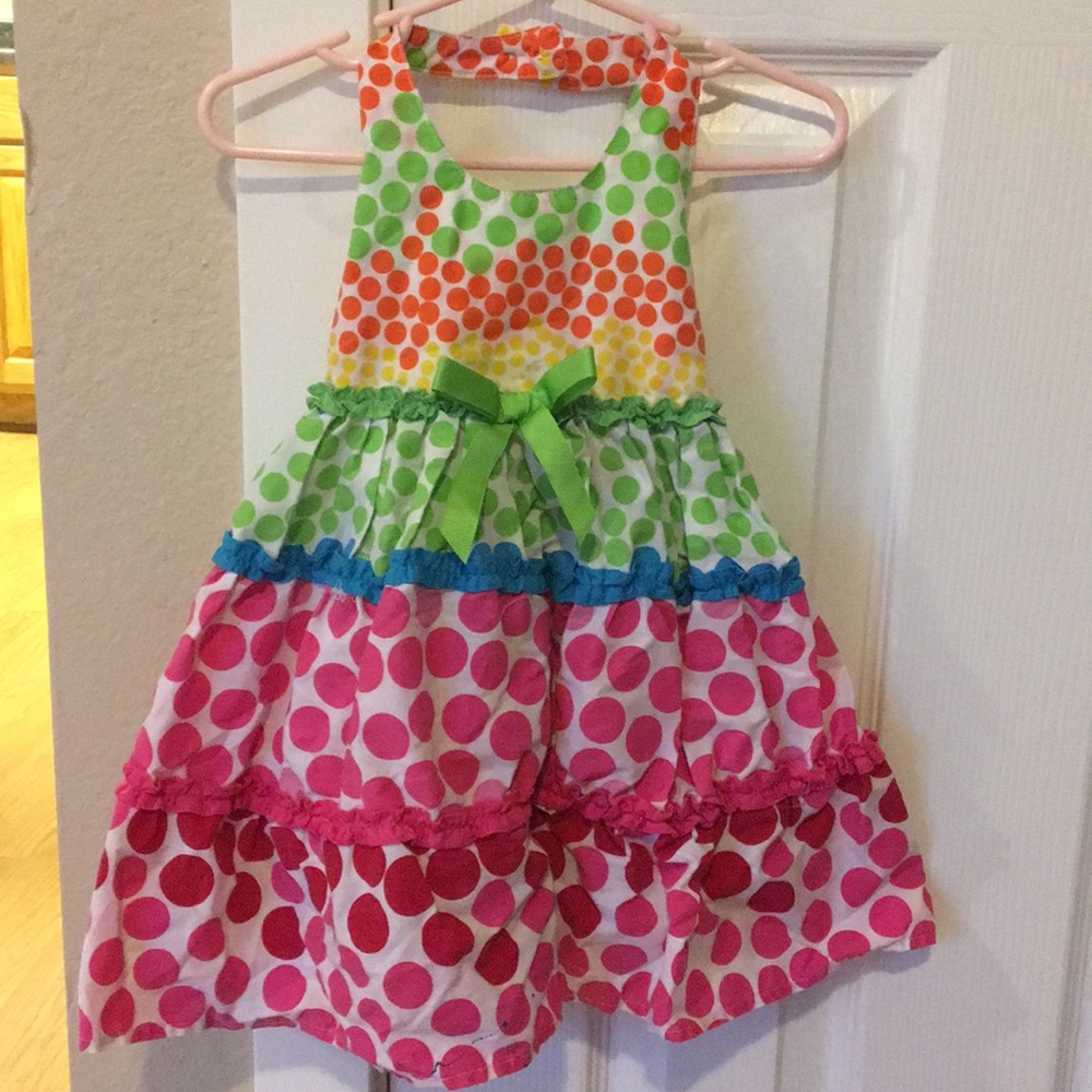 Polka dot colorful dress